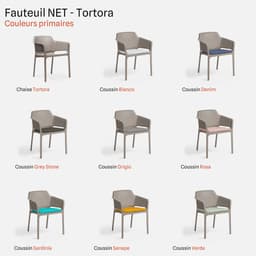 Fauteuil De Jardin Net par Zelder en salice et bianco