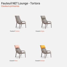 Fauteuil De Jardin Net Lounge par Zelder en senape et sans