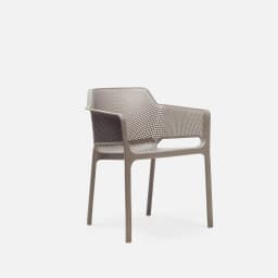 Fauteuil De Jardin Net par Zelder en antracite et rosa