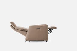 Fauteuil Relax Thea par Zelder en manuel et hêtre naturel coloris butternut