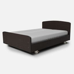 Lit Double Donna Habillage Moderne par Zelder en 140 cm et chêne bardonlino
