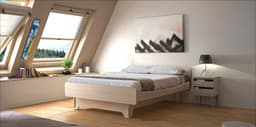 Lit Medicalise Simple Swann Xl par Zelder en 140cm x 200cm et érable