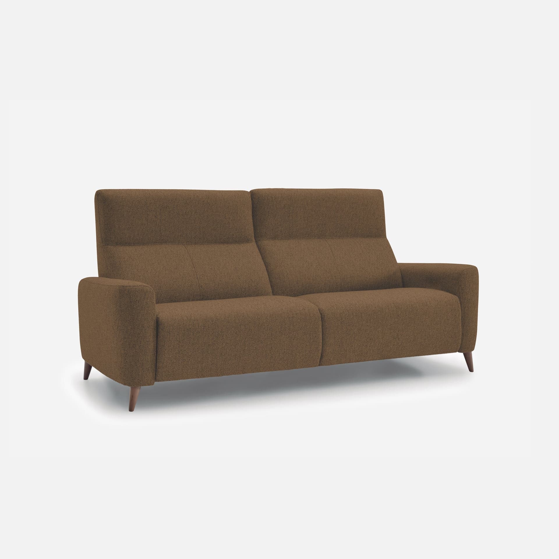 Canape Fixe2 Places Calas par Zelder en dimension 174cm - 2 places et bois hêtre naturel coloris gris clair