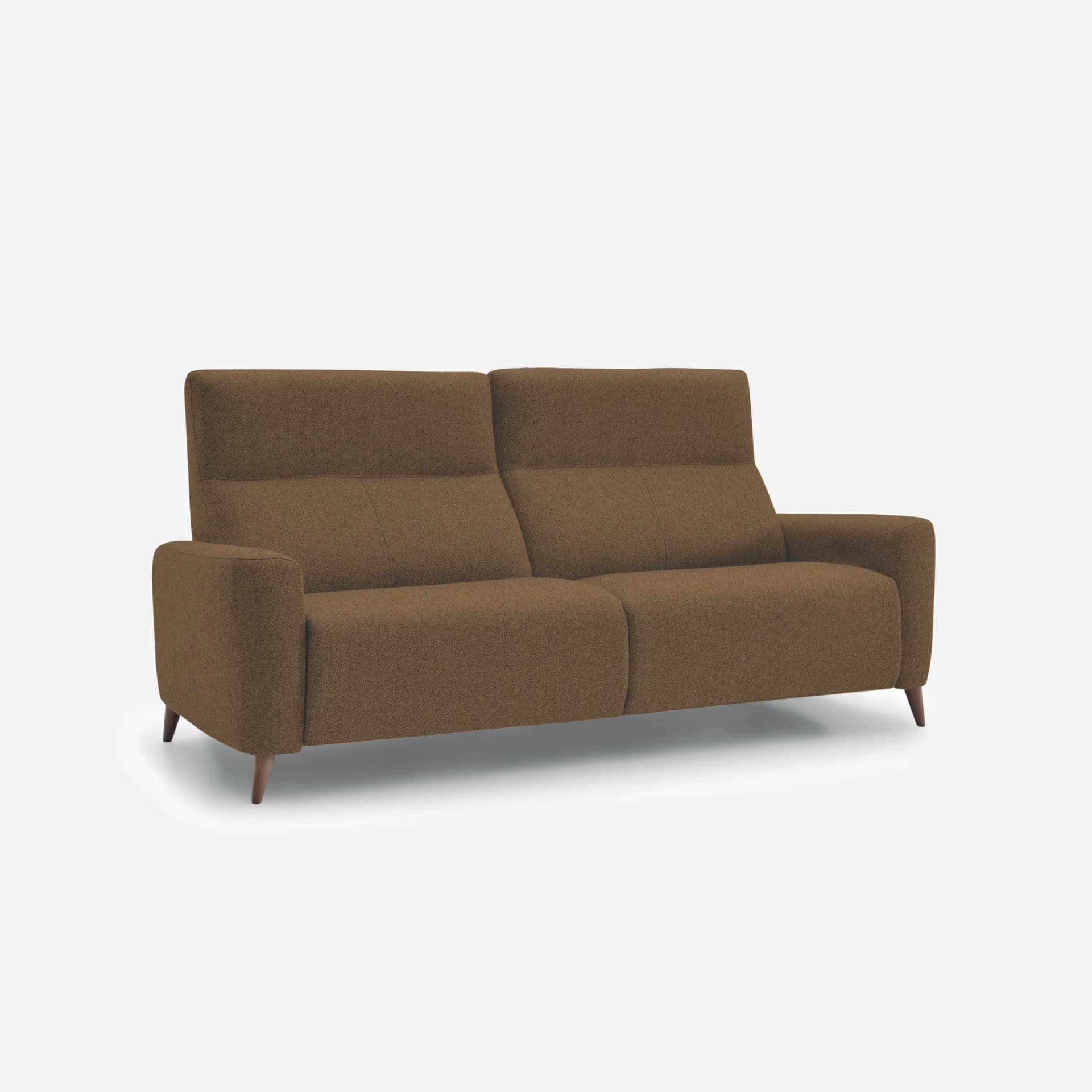 Canape Fixe2 Places Calas par Zelder en dimension 174cm - 2 places et bois hêtre naturel coloris gris clair
