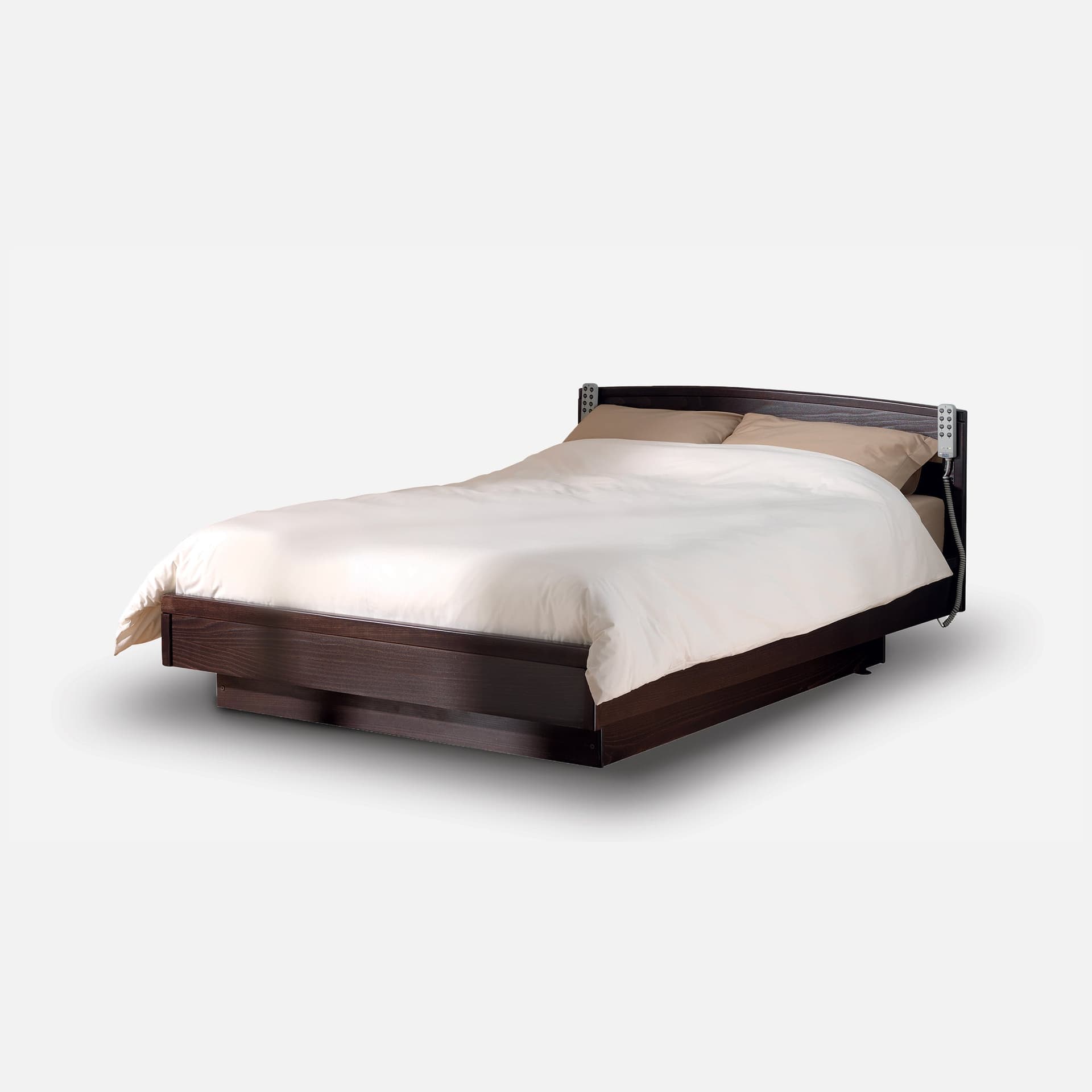 Lit Releveur Diego par Zelder en sommier simple et largeur totale 90 cm coloris chêne vincenza