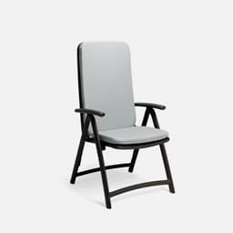 Fauteuil De Jardin Darsena par Zelder en antracite et bianco