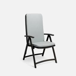 Fauteuil De Jardin Darsena par Zelder en antracite et bianco