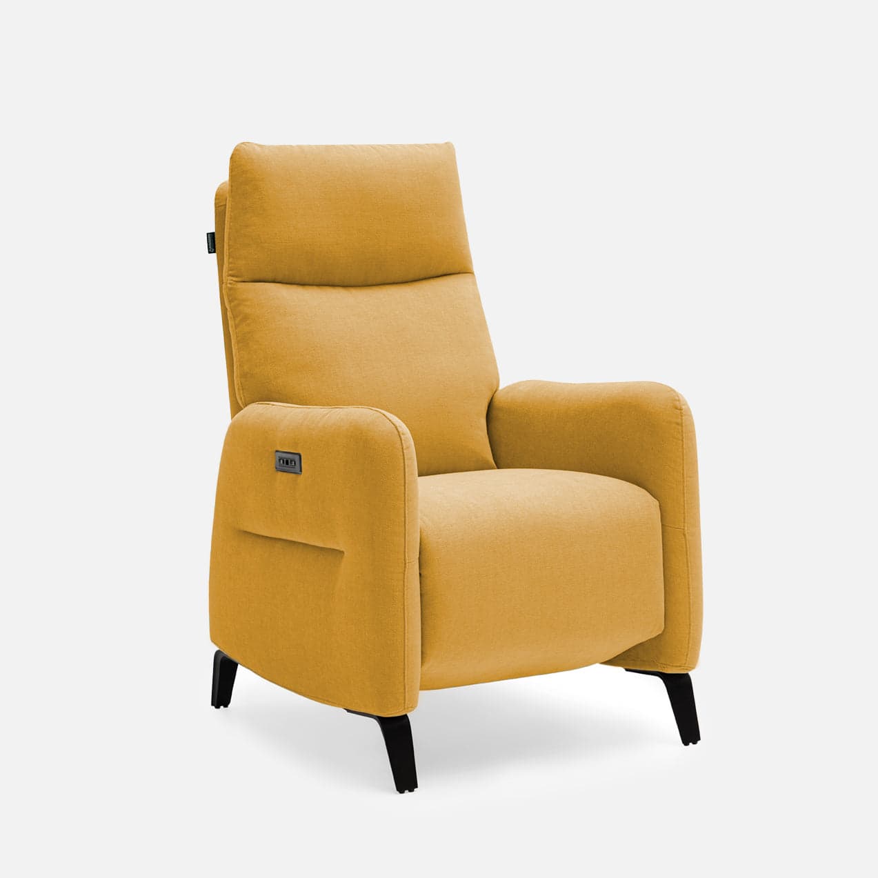 Fauteuil Relax Olga 2 Moteurs par Zelder en revètement tissu et couleur gris clair