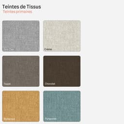 Fauteuil Fixe Ninon par Zelder en tissu et taupe