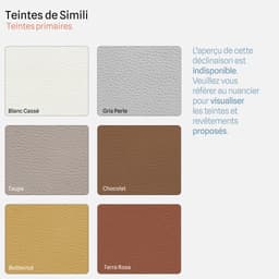 Fauteuil Relax Manuel Sol par Zelder en simili et taupe