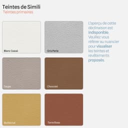 Fauteuil Relax Manuel Sol par Zelder en simili et taupe