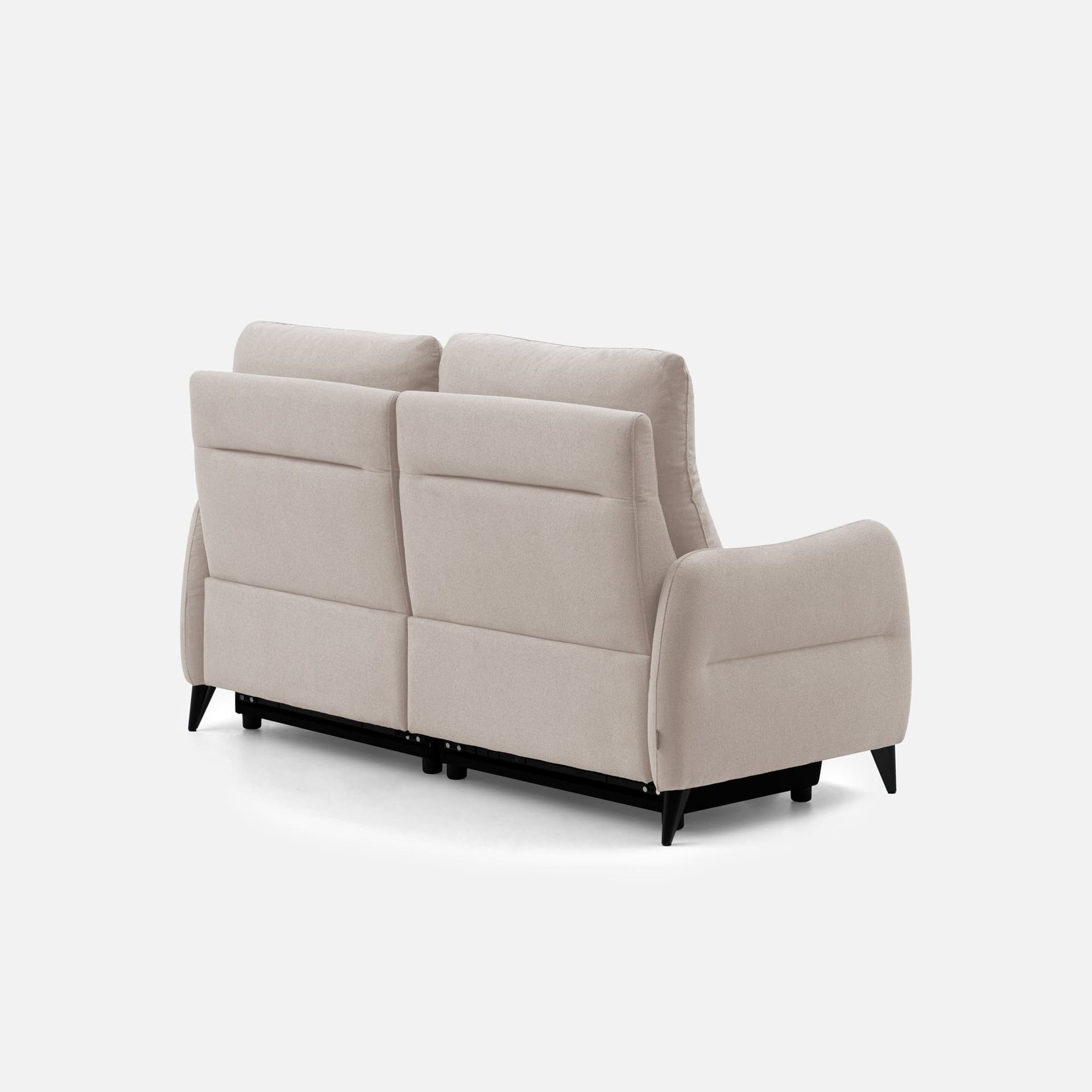 Canape Relax 2 Places Joana par Zelder en 136cm - 2 places et crème