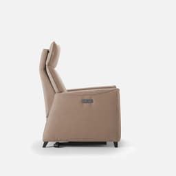 Fauteuil Releveur Thea 1M par Zelder en 1 moteur et hêtre naturel coloris taupe